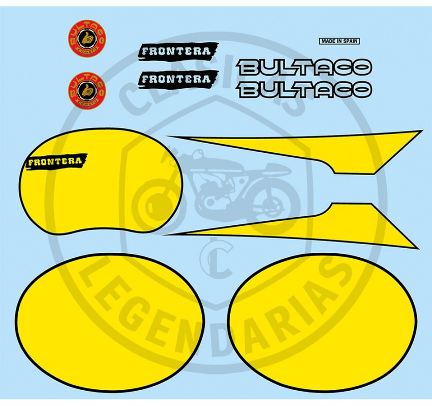 Bultaco frontier 74 red stickers anagrams kit 1976