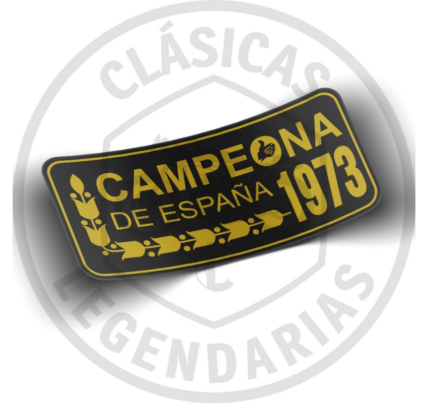 sticker or Adhesive anagram Bultaco Champion of Spain 1973
