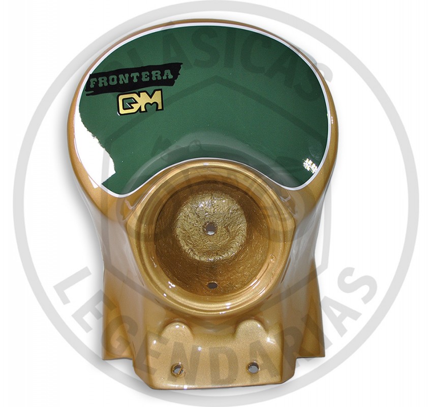 Headlight mask Bultaco border GOLD MEDAL 370 Painted Ref BU493010001