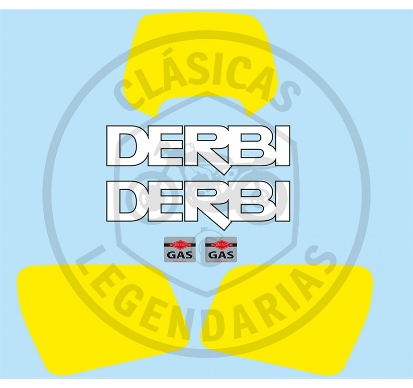 Derbi 74 TT stickers anagrams kit ref.DE00121002