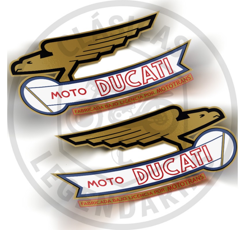Tank sticker anagrams Ducati eagles mototrans Ref.DU00120012