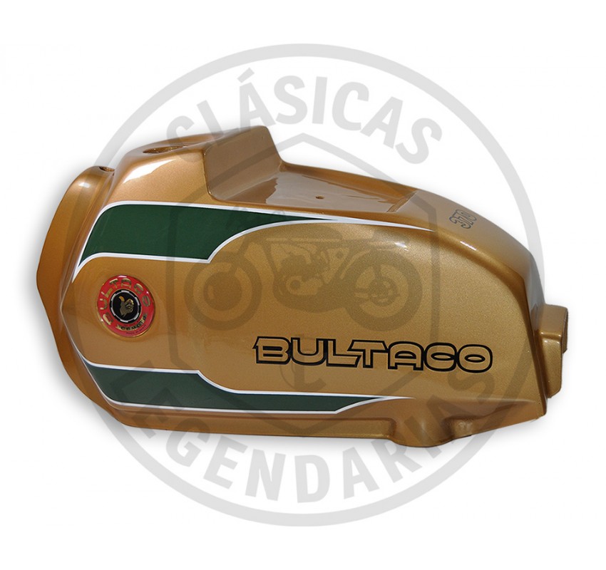 Dipòsit de benzina Bultaco Frontera Gold medal pintat ref.BU49300311