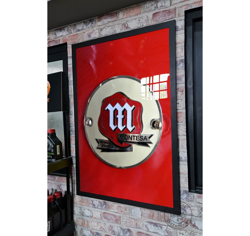 Marco decorativo 60x90 logo clasico Montesa ref.CU01150