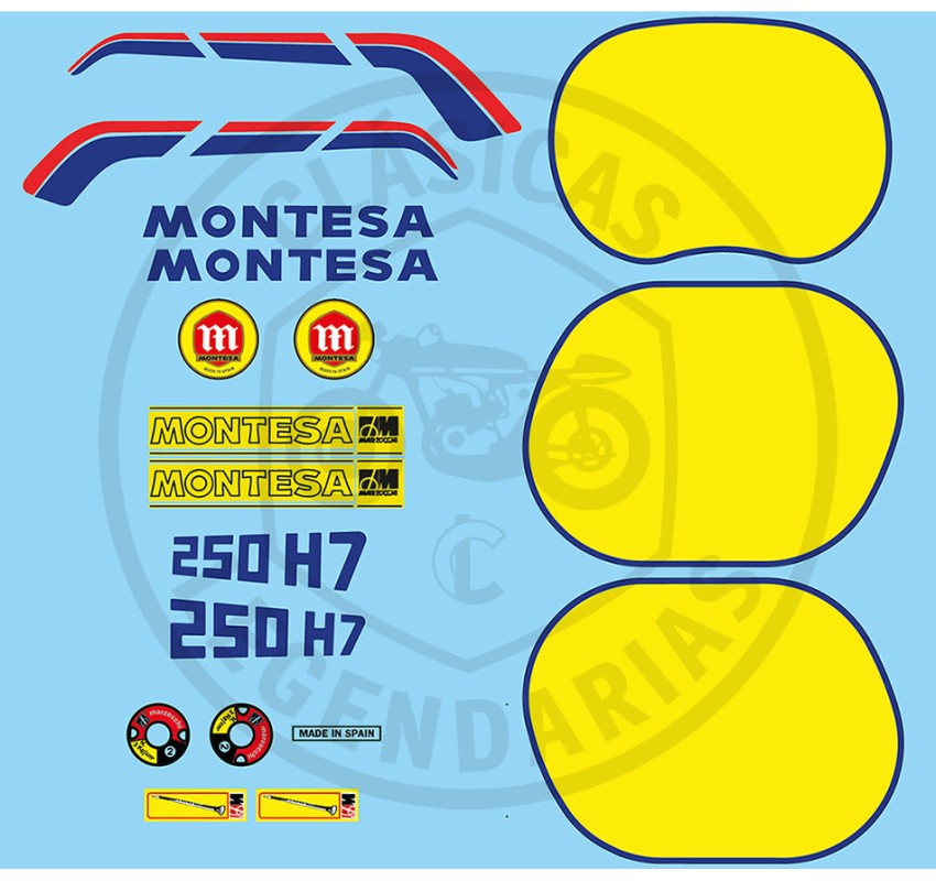 Kit anagrames adhesius Montesa Enduro 250 H7 ref.67204429