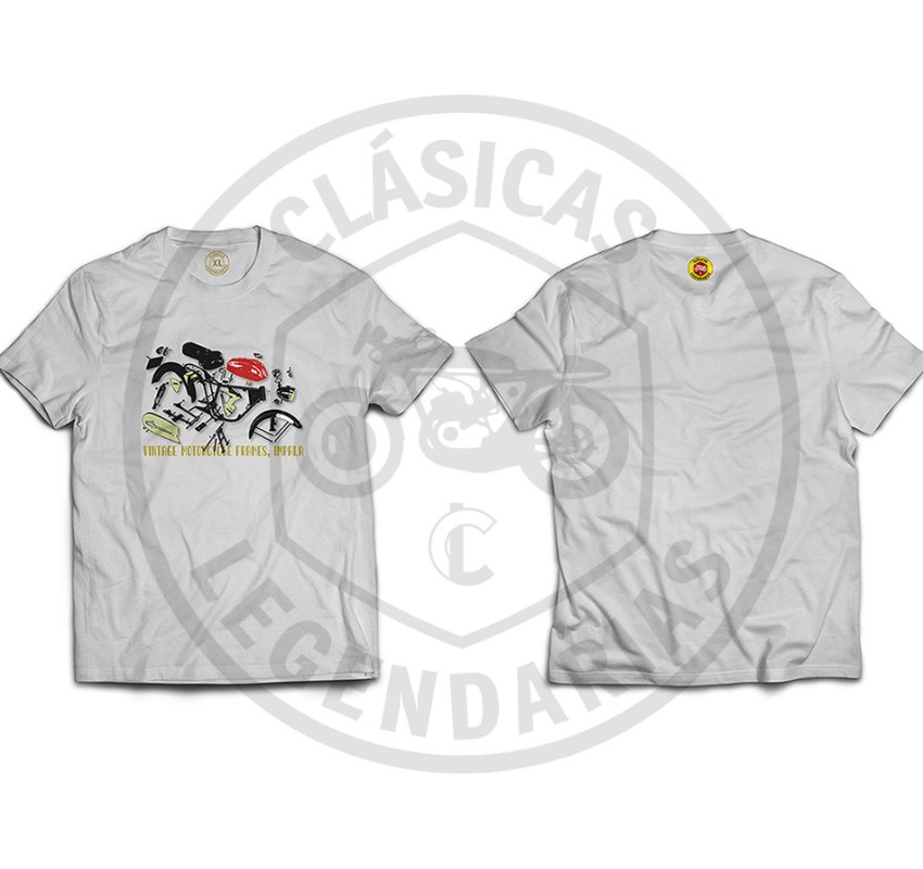 Camiseta despiece Montesa impala ref.r01190 blanca