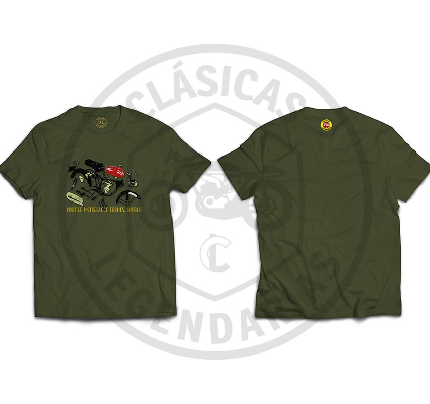 Camiseta despiece Montesa impala ref.r01190 militar