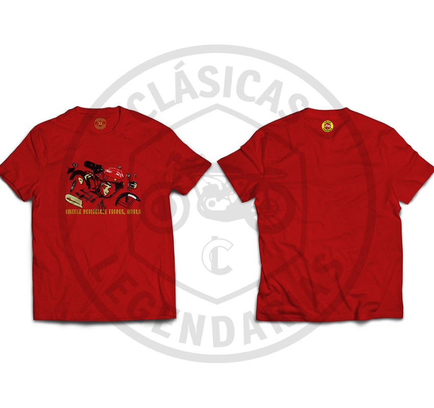 Camiseta despiece Montesa impala ref.r01190 roja