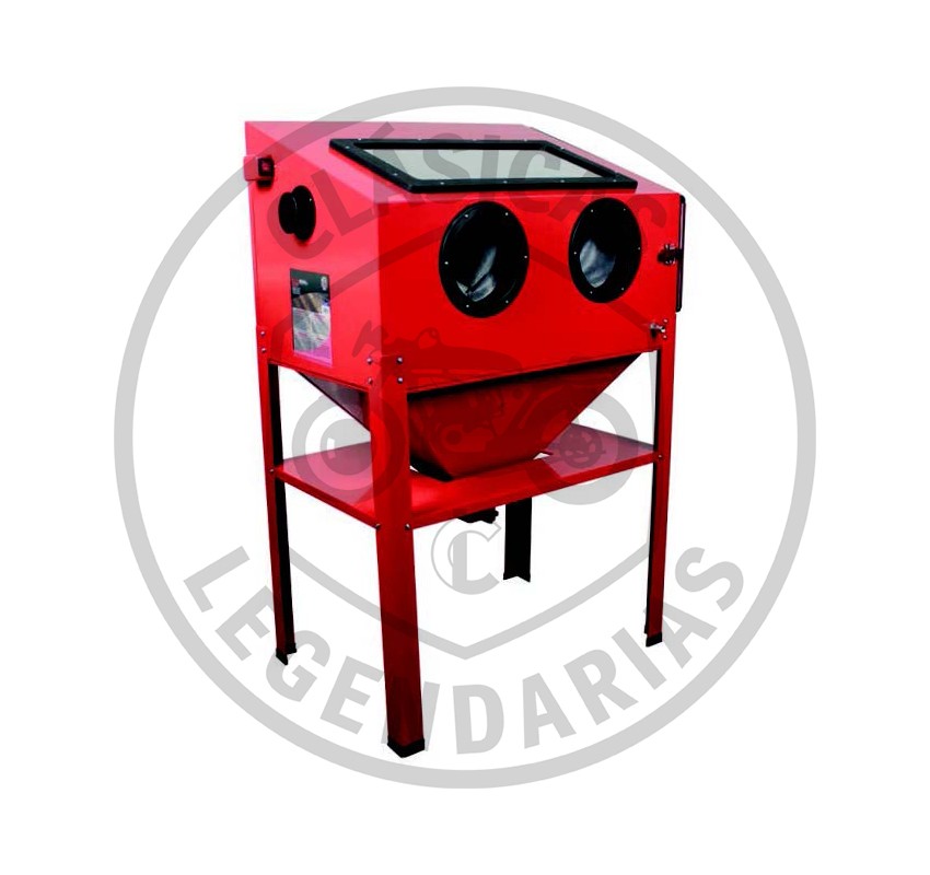 Sandblasting cabin with legs of 220L Red Ref.AS754751410