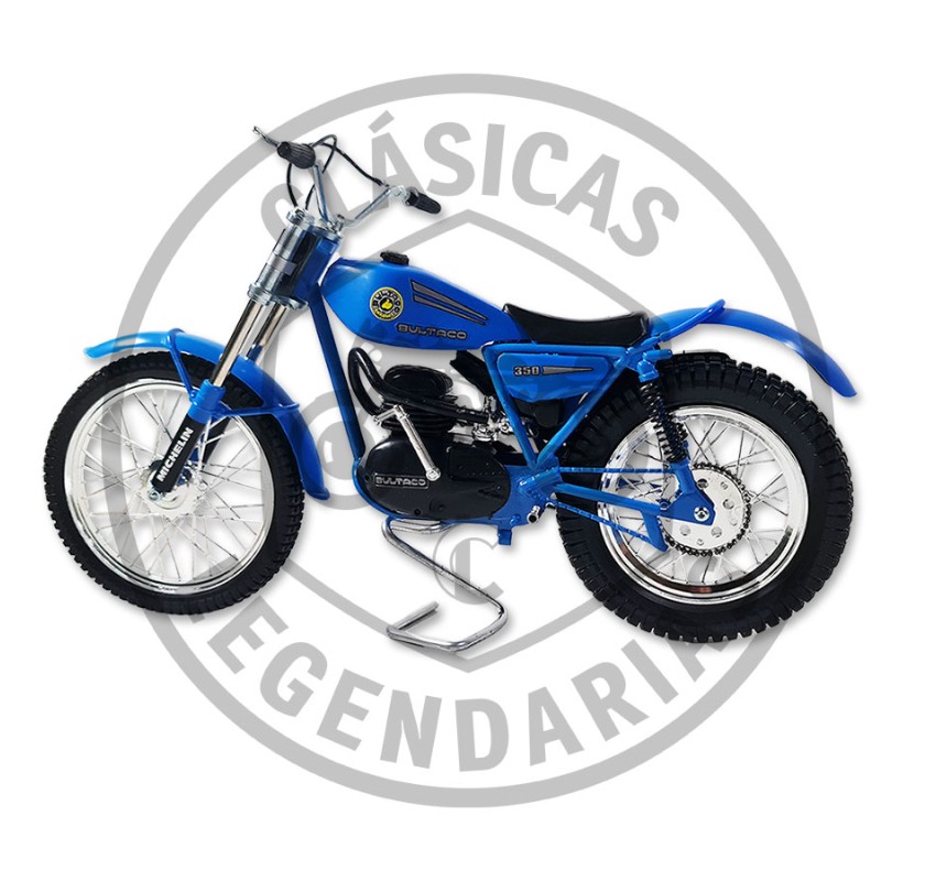 Maqueta Bultaco Sherpa 198-199 azul escala 1:6 ref.11112