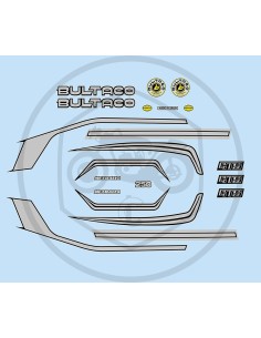 Complete anagram kit for GTS Shrapnel in red and blue Ref.BU20320003