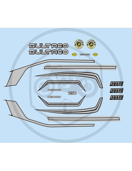 Complete anagram kit for GTS Shrapnel in red and blue Ref.BU20320003