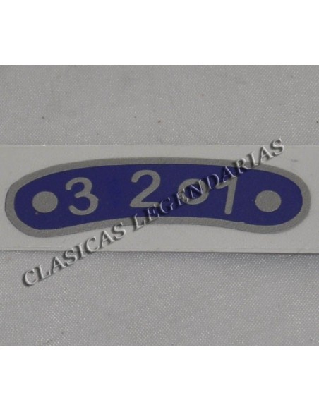 Anagrama placa indicadora brio 3 velocidades ref.066032