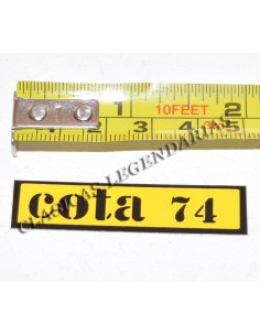 Anagrama cota 74 amarilla R1021