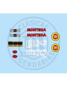 kit de anagramas adhesivos para moto Montesa Cota 242