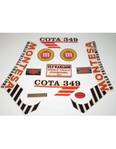 juego completo  de anagramas adhesivos Montesa Cota 349