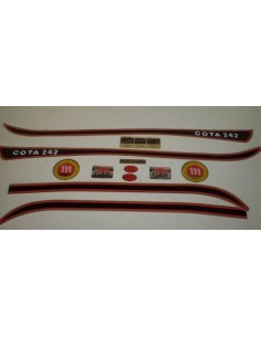 kit de anagramas adhesivos para Montesa Cota 242 deposito blanco