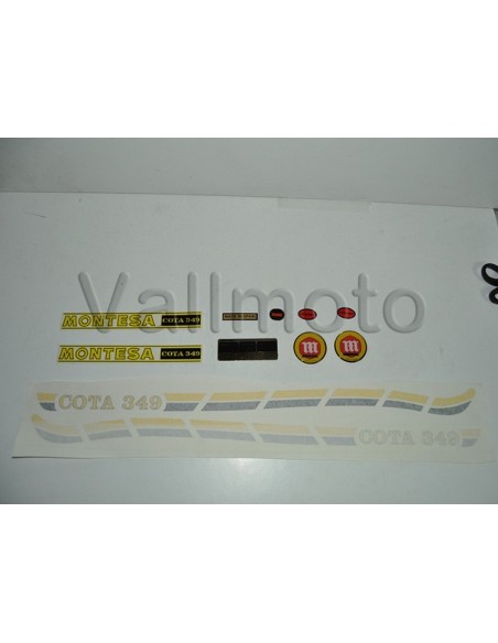 joc complet d'anagrames adhesius Montesa Cota 349 primera sèrie