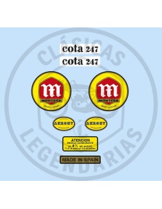 Game anagrams adhesives Montesa Cota 247 Mk1