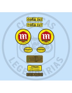 Kit d'emblemes i anagrames adhesius per Montesa Cota 247 Mk2