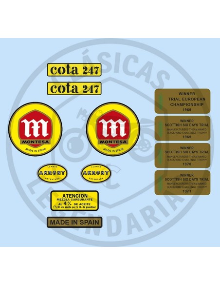 Anagramas Montesa cota 247 MK4 Ref.1096