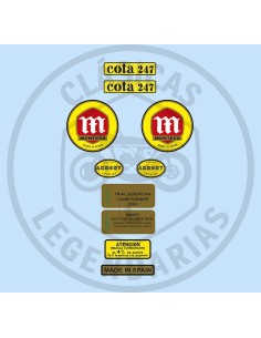 Juego anagramas adhesivos Montesa Cota 247 Mk3