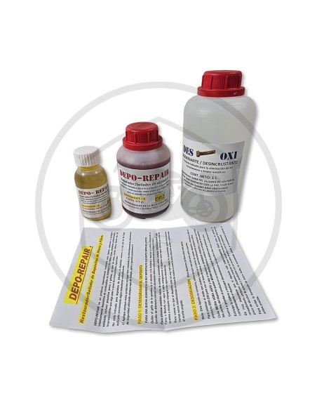 Resin repair and treatment kit for metal deposits Ref.11