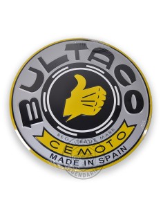 Placa decorativa Bultaco gris 30 cm. Ref.11122