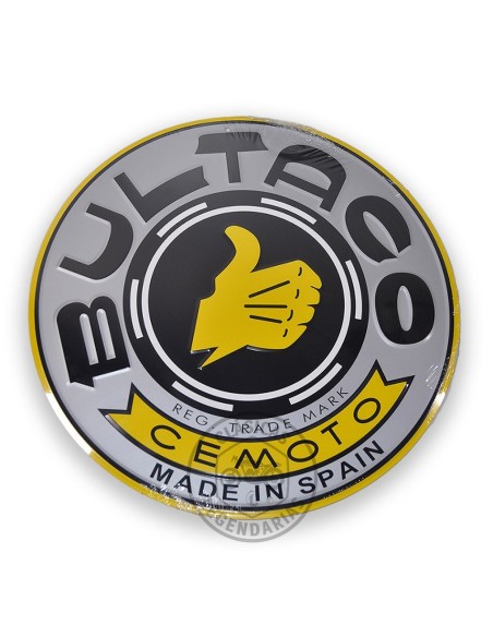 Placa decorativa Bultaco gris 30 cm. Ref.11122