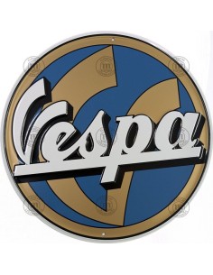 Placa decorativa logo Vespa 30cm Ref.1117