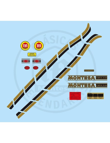 kit completo de anagramas adhesivos para Montesa COta 348 Trail