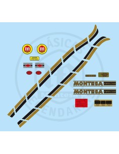 Complete set of adhesive anagrams Montesa Cota 348 of 1978