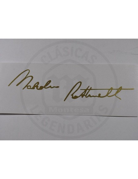 Anagrama adhesiu per Montesa 348 Malcom Rathmell