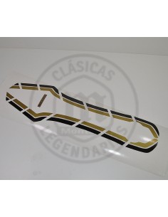 Juego de adhesivos rayas deposito Montesa Cota 25 en ORO y NEGRO 2