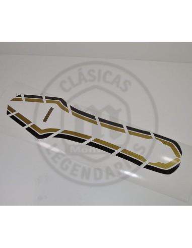 Juego de adhesivos rayas deposito Montesa Cota 25 en ORO y NEGRO