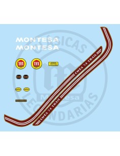 Juego Completo de adhesivos Montesa Cota 74 Trail de 1976