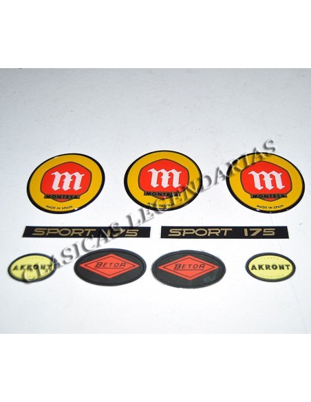 Kit completo de emblemas y adhesivos Montesa Impala Sport 1ª serie