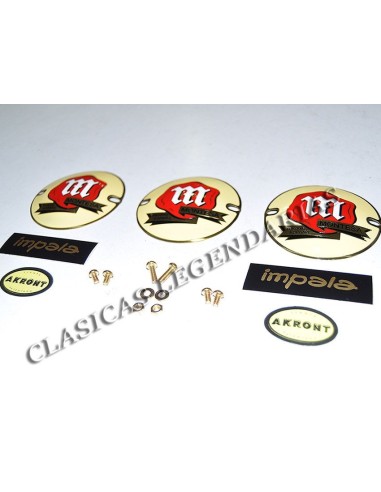Kit completo de emblemas y adhesivos Montesa Impala Turismo