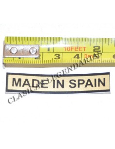 Anagrama dipòsit made in spain per Montesa acabat fons or i negre