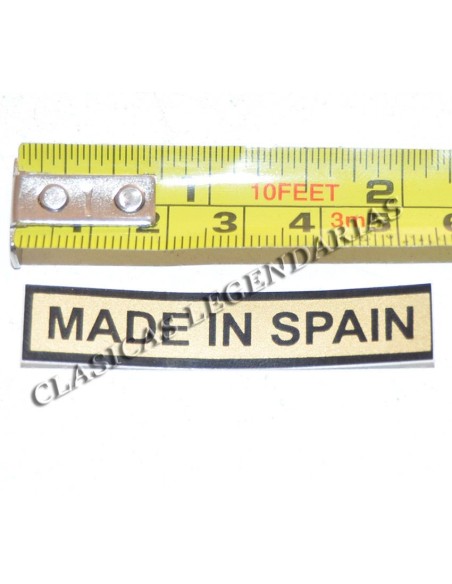 Anagrama dipòsit made in spain per Montesa acabat fons or i negre