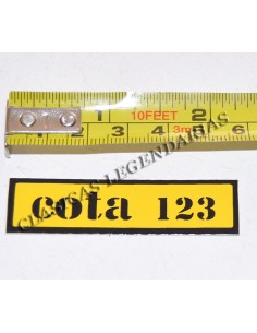 Anagrama Montesa Cota 123 amarillo ref. 1168