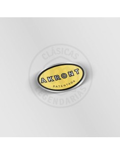 Adhesivo o anagrama akront color amarillo