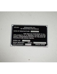 Placa anagrama king scorpion Ref 1223
