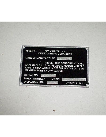 Placa anagrama King Scorpion Ref.1223