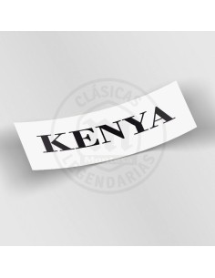 Anagrama Adhesivo para deposito de Montesa impala kenya, blanco