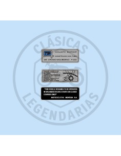 Kit anagramas adhesivos bastidor Montesa Cappra REF.124112