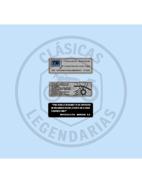 Kit adhesive anagrams frame Montesa Cappra REF.124112