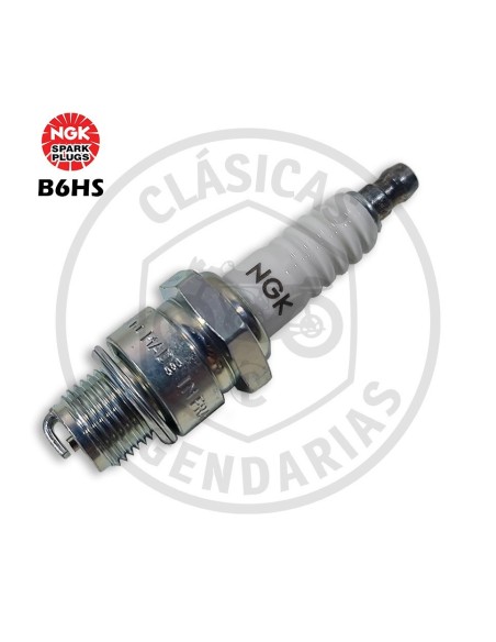 Spark plug short neck B6HS NGK Ref.124613