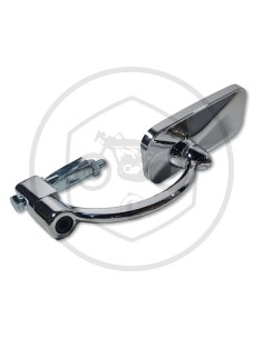 Chrome rectangular articulated rearview mirror with handle ref.128413