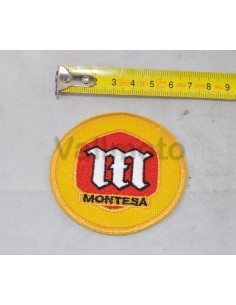 Parche bordado Montesa amarillo pequeño Ref.1287