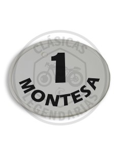 Placa porta números frontal blanca Ref.1470